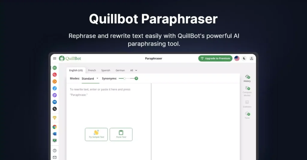 quillbot's paraphrasing tool