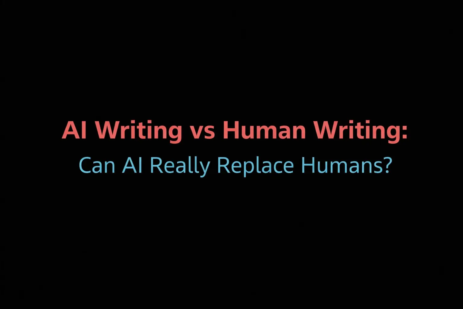 ai writing vs human writing differences