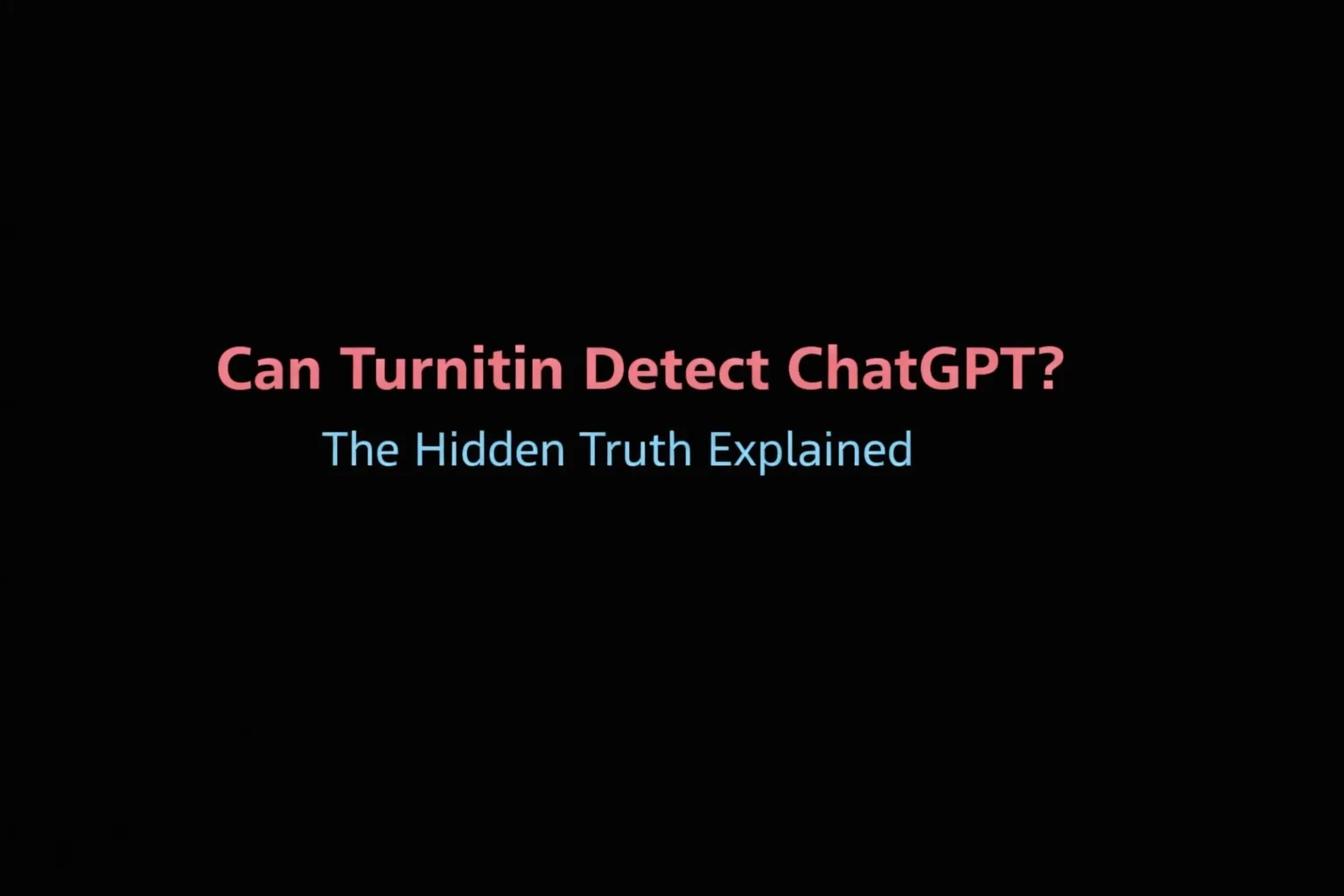 can turnitin detect chatgpt generated content