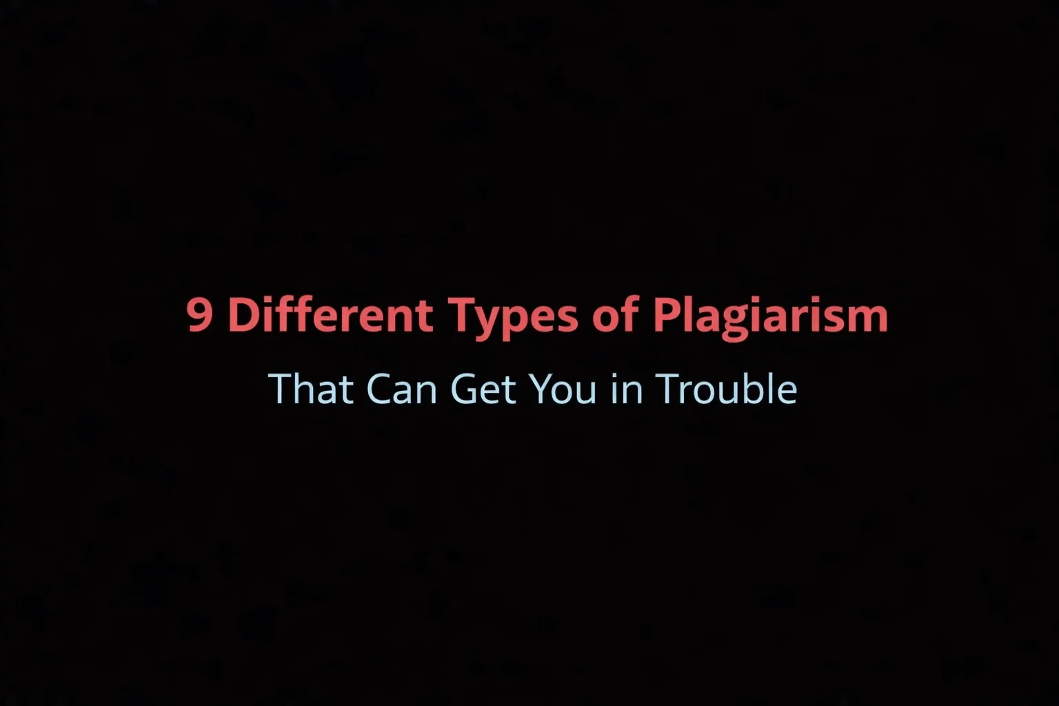 different types of plagiarism skyline academic