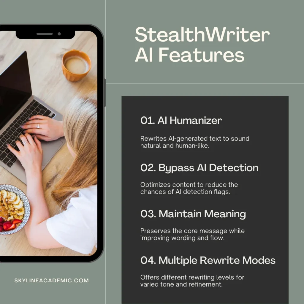 StealthWriter AI Features