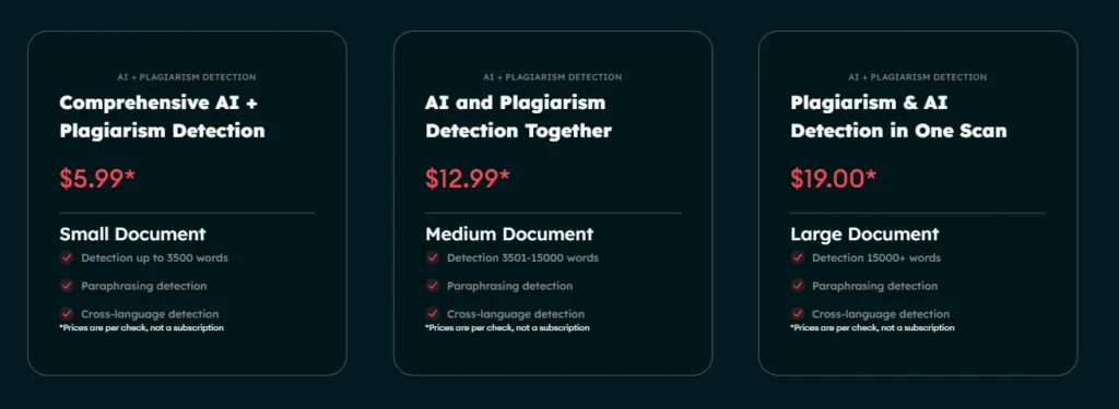 turnitin alternative - skyline academic pricing