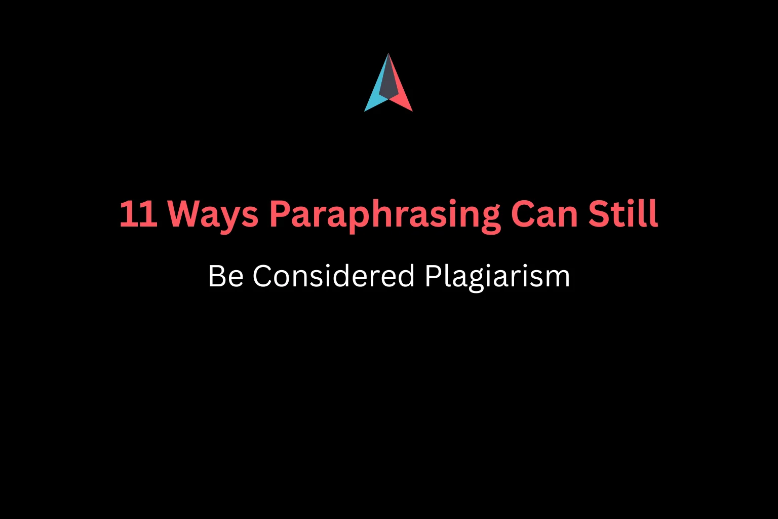 is paraphrasing plagiarism