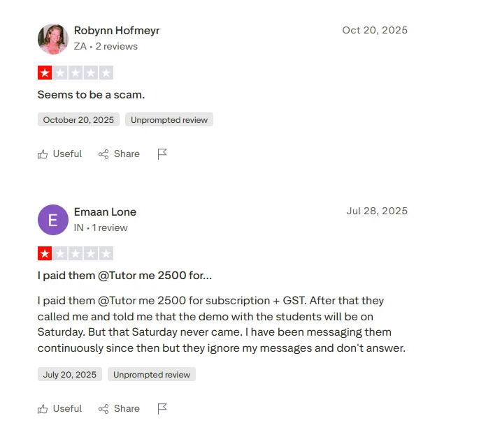 tutorme negative reviews 2