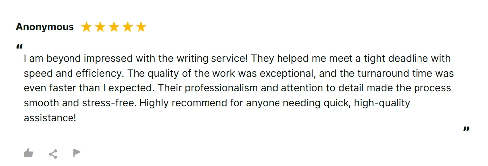 Positive K12 Tutoring review from a student praising a tutor for making class fun and helping them learn something every time.