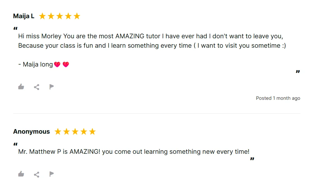 Verified K12 Tutoring reviewer recommending a private tutor for being patient, kind, caring, and passionate.