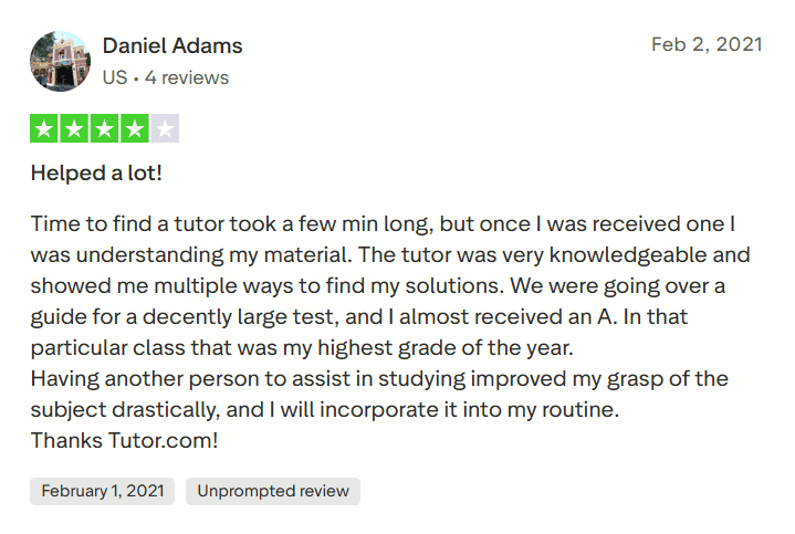 tutor.com reviews - tutor is good