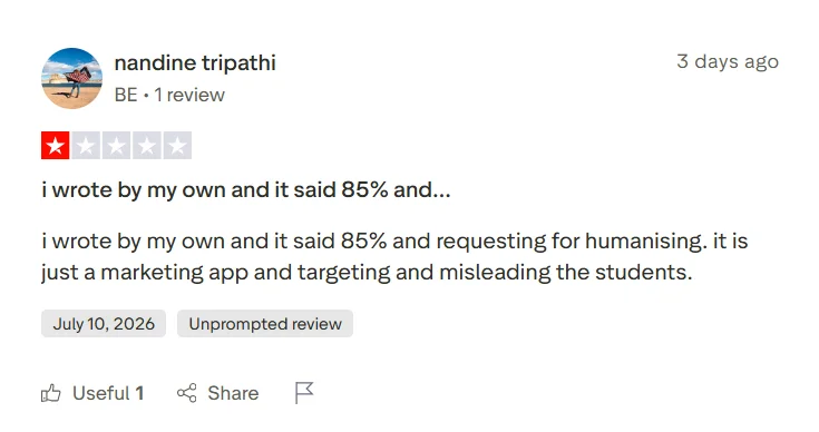 justdone trustpilot negative review 2