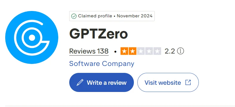 gptzero trustpilot reviews